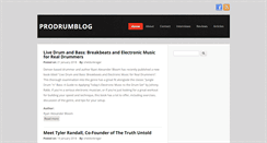 Desktop Screenshot of prodrumblog.com