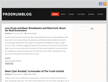 Tablet Screenshot of prodrumblog.com